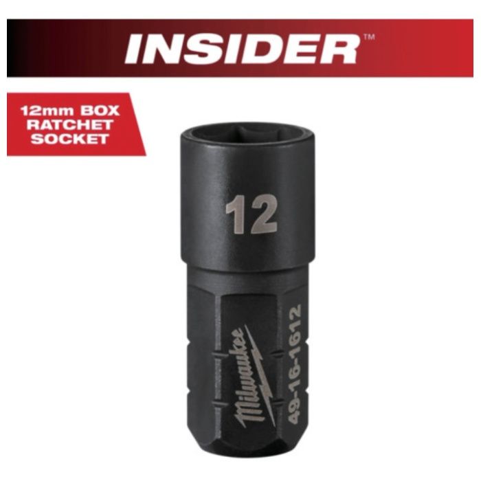 milwaukee　INSIDER　パススルーラチェット専用ソケット(貫通タイプ)　12mm
