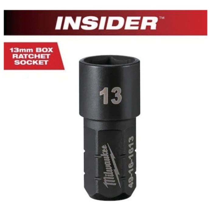 milwaukee　INSIDER　パススルーラチェット専用ソケット(貫通タイプ)　13mm