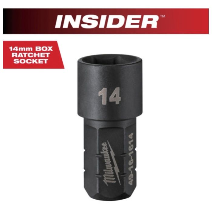 milwaukee　INSIDER　パススルーラチェット専用ソケット(貫通タイプ)　14mm