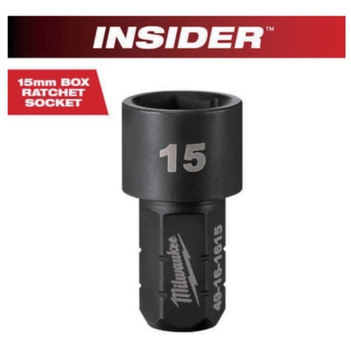 milwaukee　INSIDER　パススルーラチェット専用ソケット(貫通タイプ)　15mm