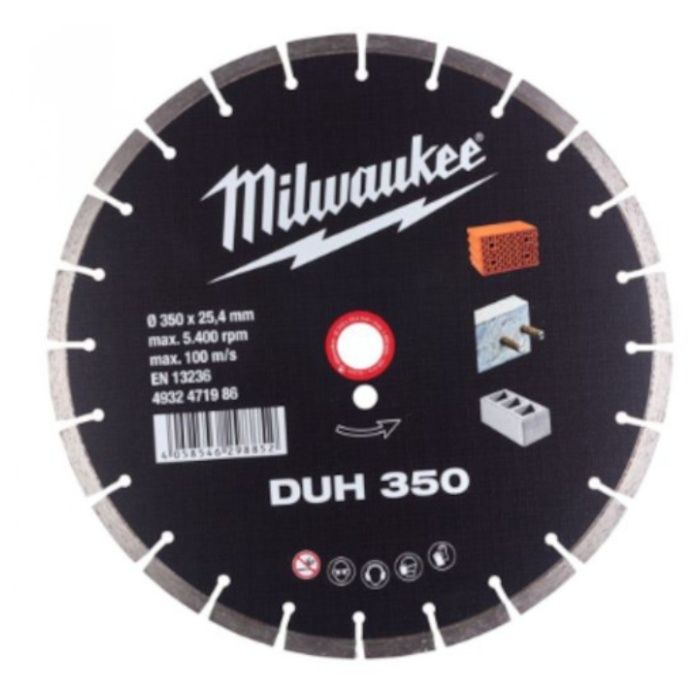milwaukee　350mm　ダイヤモンドブレード(セグメント型・石工用)