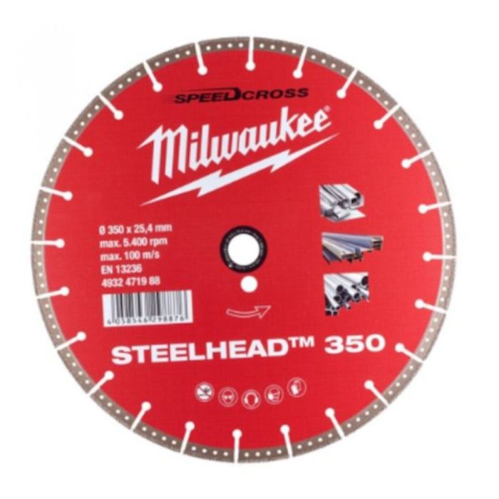 milwaukee　350mm　ダイヤモンドブレード(スチールヘッド・金工用)