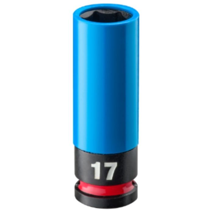 milwaukee　SHOCKWAVE　IMPACT　DUTY　ホイールナット用インパクトソケット　1/2インチ(12.7mm)角　17mm(青)