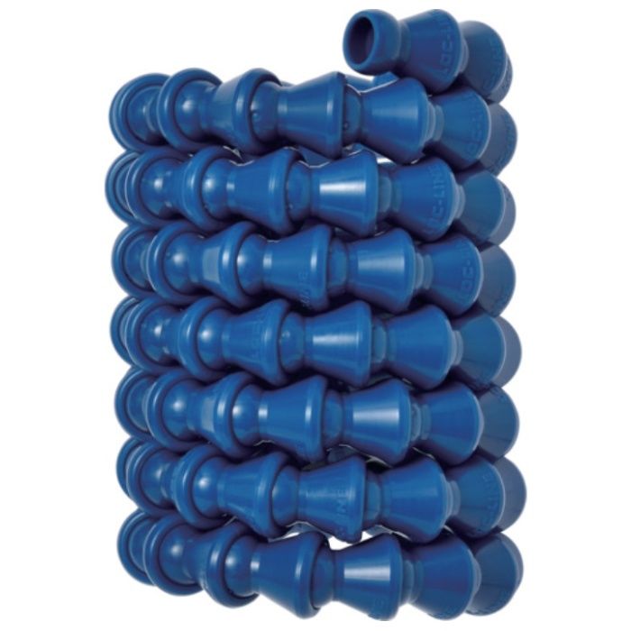 LOC-LINE　1/4　ホースコイル1.5m(5フィート)ブルー×1巻