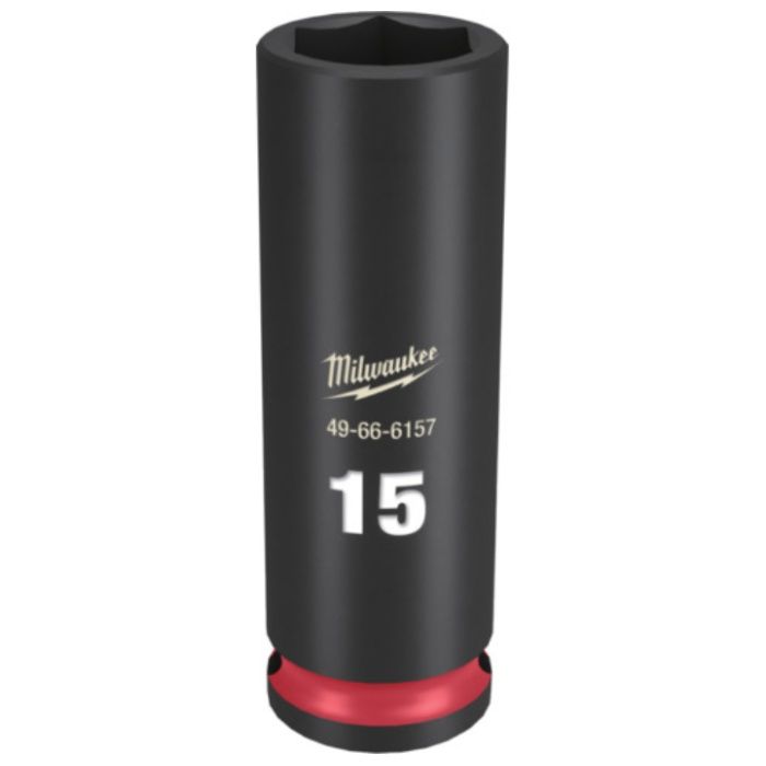 milwaukee　SHOCKWAVE　IMPACT　DUTY　ディープインパクトソケット　3/8インチ(9.5mm)角　15mm