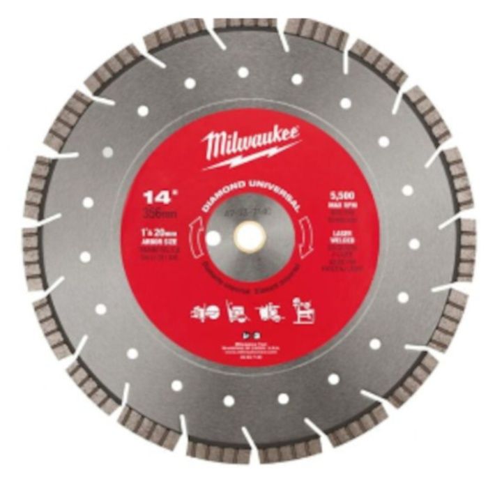 milwaukee　14インチ(356mm)ダイヤモンドブレード(セグメントウェーブ型)