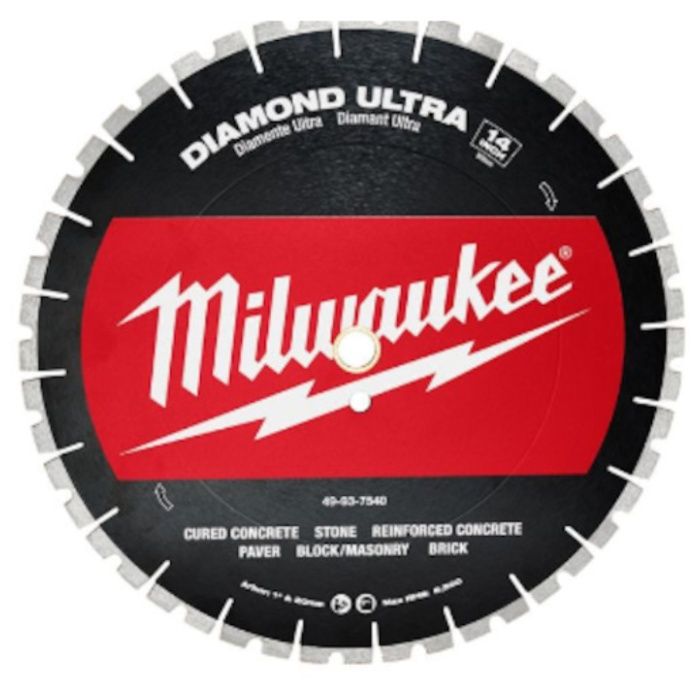 milwaukee　14インチ(356mm)ダイヤモンドブレード(ターボセグメント型)