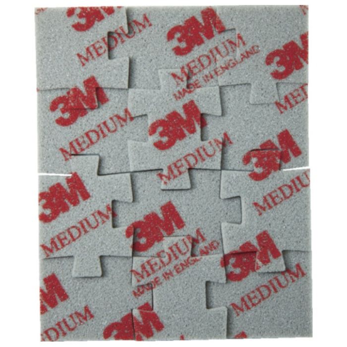 3M　ジグソーパズル型スポンジ研磨材　ミディアム　#120〜180相当