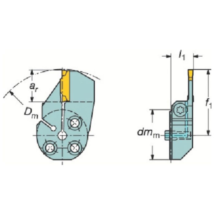 SANDVIK　コロターンSL　コロカット1・2用突切り・溝入れブレード(420)