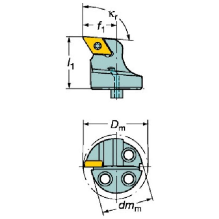 SANDVIK　コロターンSL　コロターン107用カッティングヘッド(410)