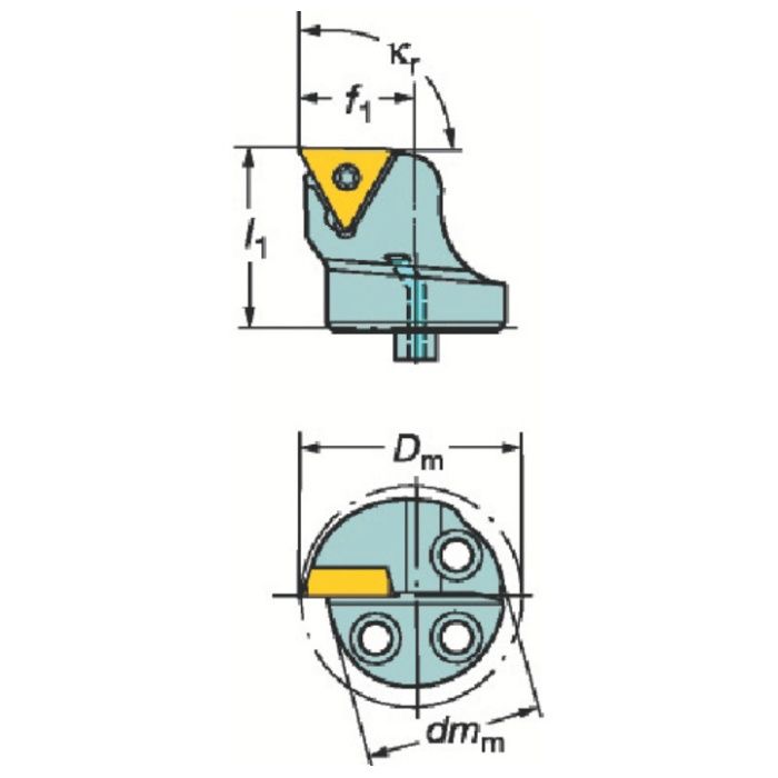 SANDVIK　コロターンSL　コロターン107用カッティングヘッド(410)