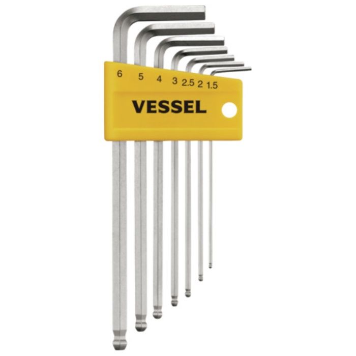 VESSEL　六角棒レンチセット　8307BP　本締めボールポイントレンチ　7本組