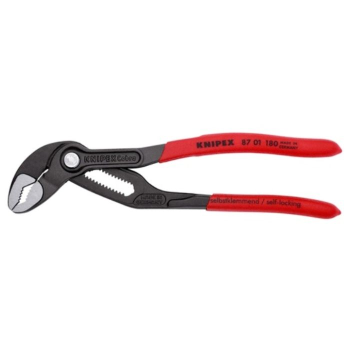 KNIPEX　ウォーターポンププライヤー　コブラ　すべり止め付きプラスチックハンドル　180mm(SB展示販売パッケージ仕様)