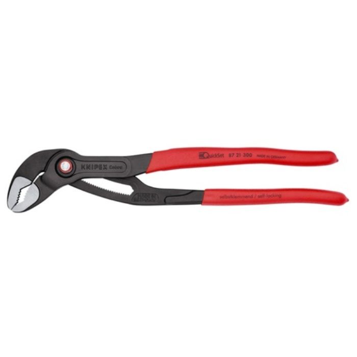 KNIPEX　ウォーターポンププライヤー　コブラクイックセット　プラスチックハンドル　300mm　(SB店頭展示パッケージ仕様)