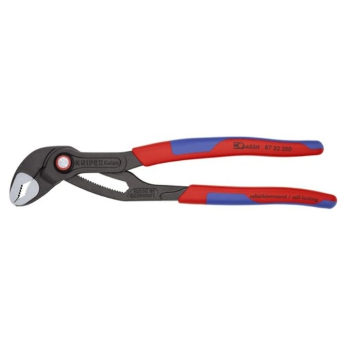 KNIPEX　ウォーターポンププライヤー　コブラクイックセット　コンフォートハンドル　250mm　(SB店頭展示パッケージ仕様)