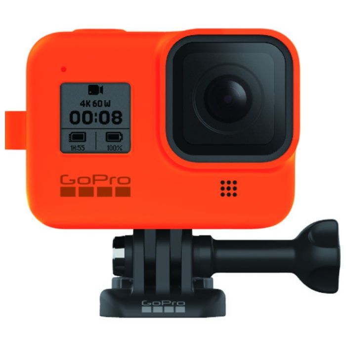 GoPro　【売切廃番】ウェアラブルカメラ用オプション　スリーブ+ランヤードforHERO8　ハイパーオレンジ