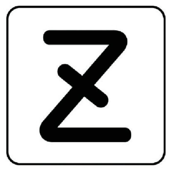 ユニット　配管ステッカー　Z(極小)　アルミ　30×30　10枚組