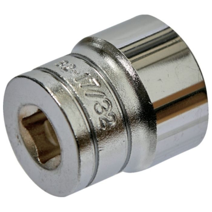 KTC　インチ　6.3sq.ソケット(六角)　対辺寸法17/32inch　全長21.5mm