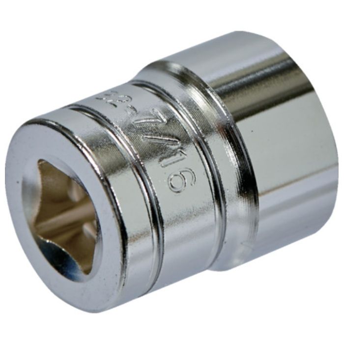 KTC　インチ　6.3sq.ソケット(六角)　対辺寸法7/16inch　全長19mm