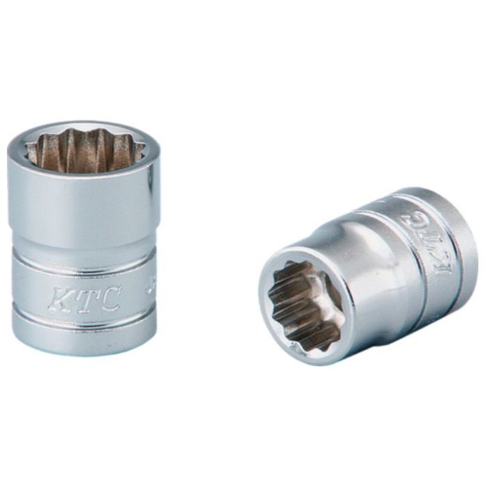 KTC　6.3sq.ソケット(十二角)パック・台紙仕様　差込角6.35mm　B2-07袋入り