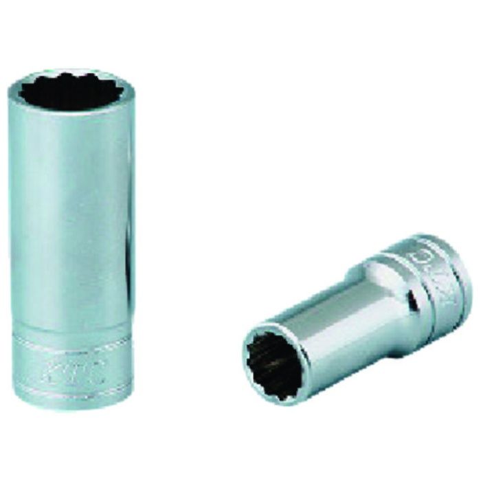 KTC　9.5sq.セミディープソケット(十二角)パック・台紙仕様　差込角9.5mm　B3M-24W袋入り