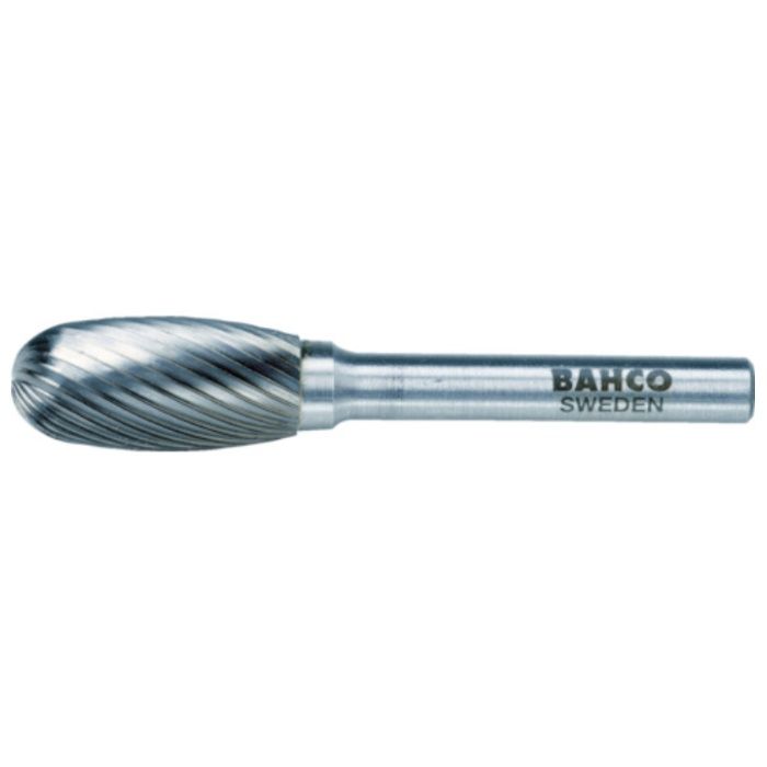 BAHCO　タマゴ形超硬ロータリーバー　ダブルカット　刃径6mm