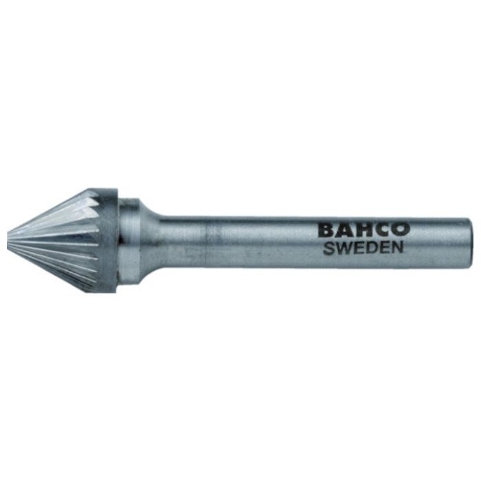 BAHCO　超硬バー　円錐60°　シングルカット　刃径10×刃長10mm