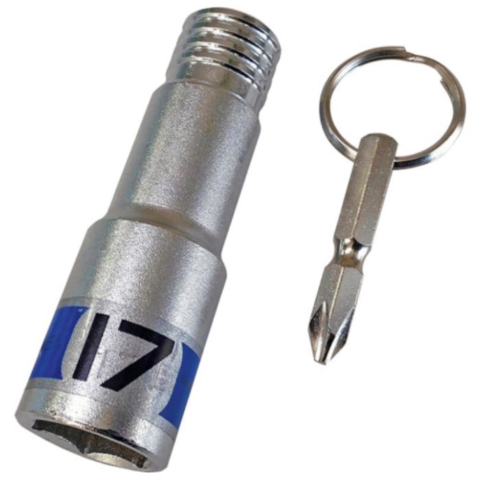 ベストツール　KOSEI　着脱式ワンタッチソケット　17mm　No.2アダプター付
