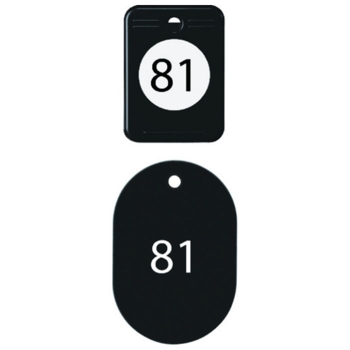 OP　クロークチケット　81〜100番　黒　(20組入)