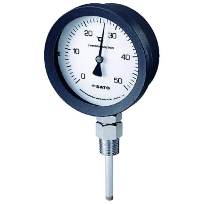 佐藤　バイメタル式温度計　BM-S-100P　0〜150℃　50L　(2085-