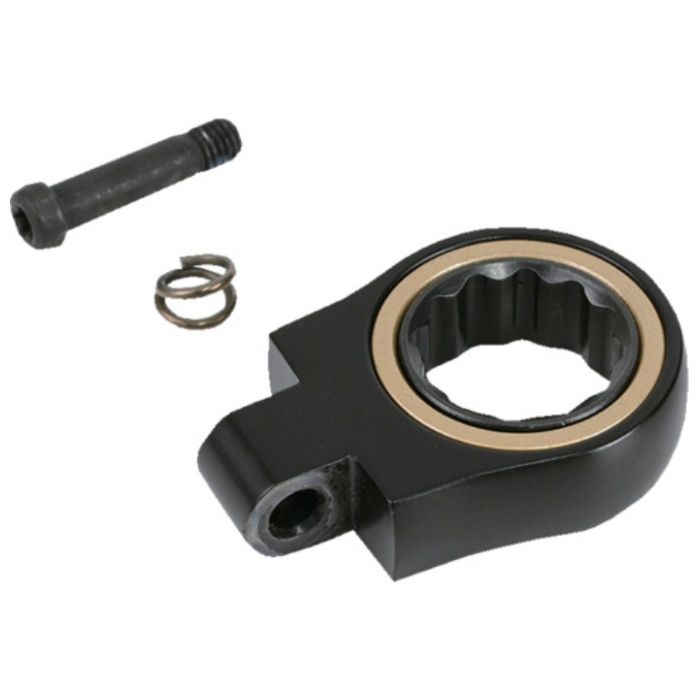 フジ矢　交換用首振ラチェットヘッド　17mm　(黒金)