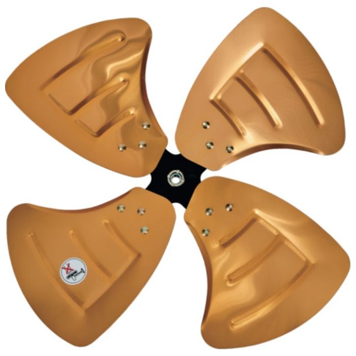 TRUSCO　ジェネラルファンDC用　45cmアルミハネ(軸穴径10mm)ネジ付