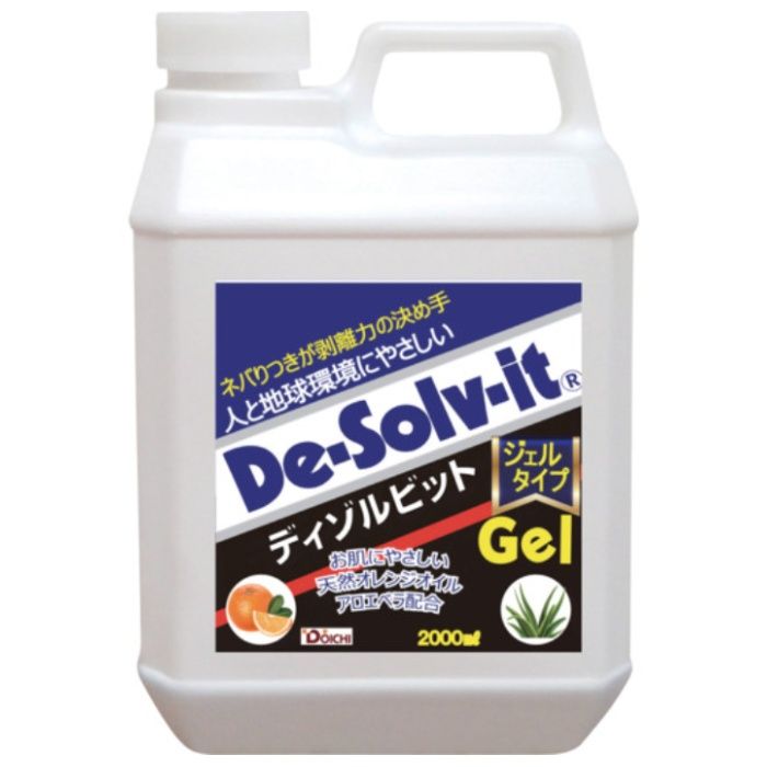 Dоichi　ジェルタイプの油・塗料・接着剤の剥がし剤　ディゾルビット　ジェルタイプ　業務用2L