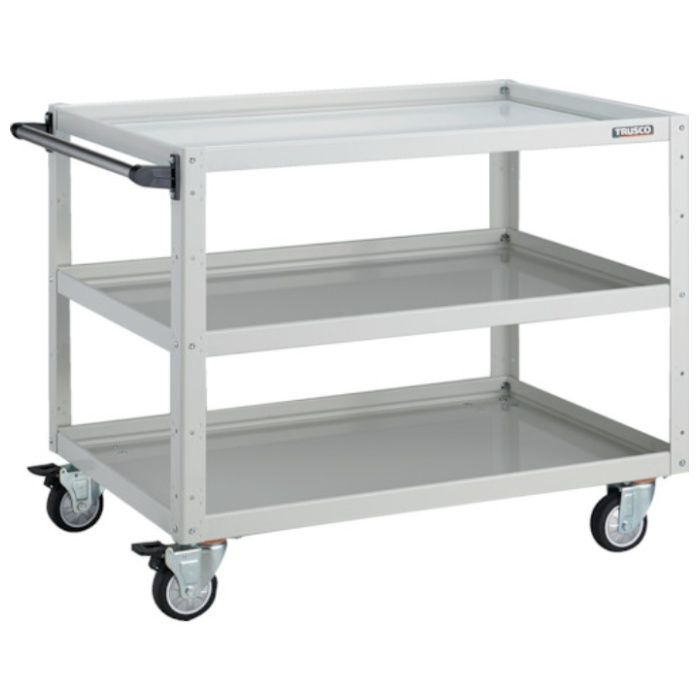 TRUSCO　ツールワゴン　イーグルワゴン　900×600×H740　ウレタン4輪自在　ホワイト