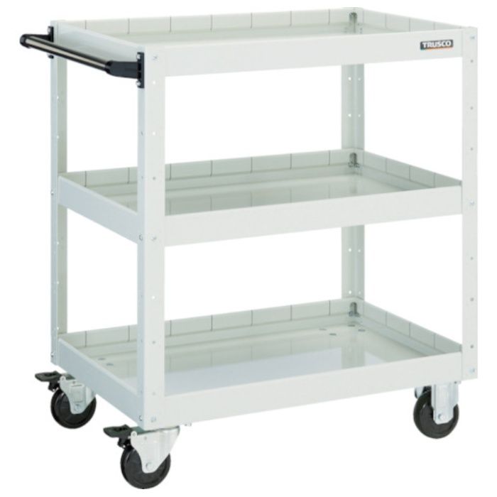 TRUSCO　ツールワゴン　イーグルワゴン　600X400XH880　深型3段　ホワイト