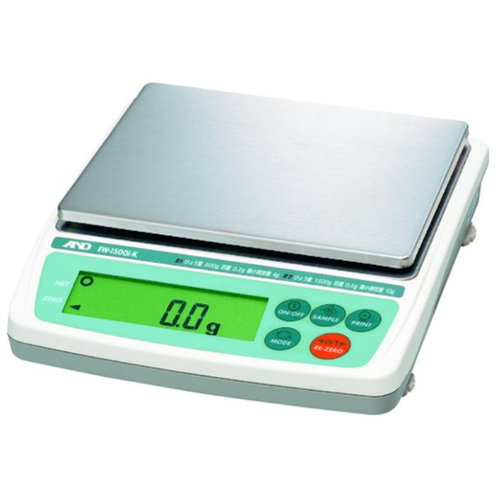 A&D　【販売時届出必要】　検定付きパーソナル天びん　EW1500i-K　8区検定品
