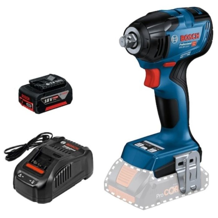 ボッシュ　18Vコードレスインパクトレンチ+バッテリー充電器セット