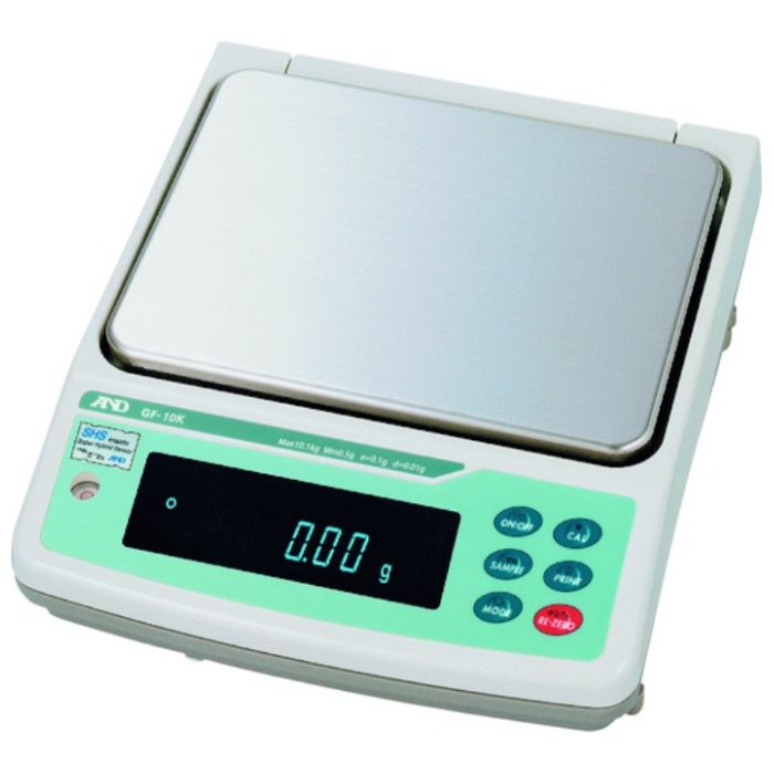 A&D　防塵防水型中量級天びん0.01G/10.1KG