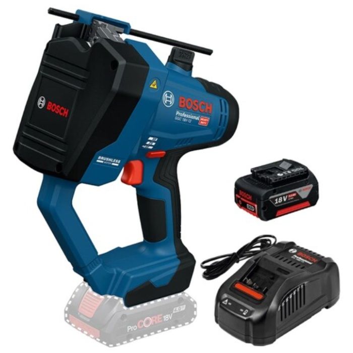 ボッシュ　18Vコードレス全ネジカッター+バッテリー充電器セット　221×283×133mm