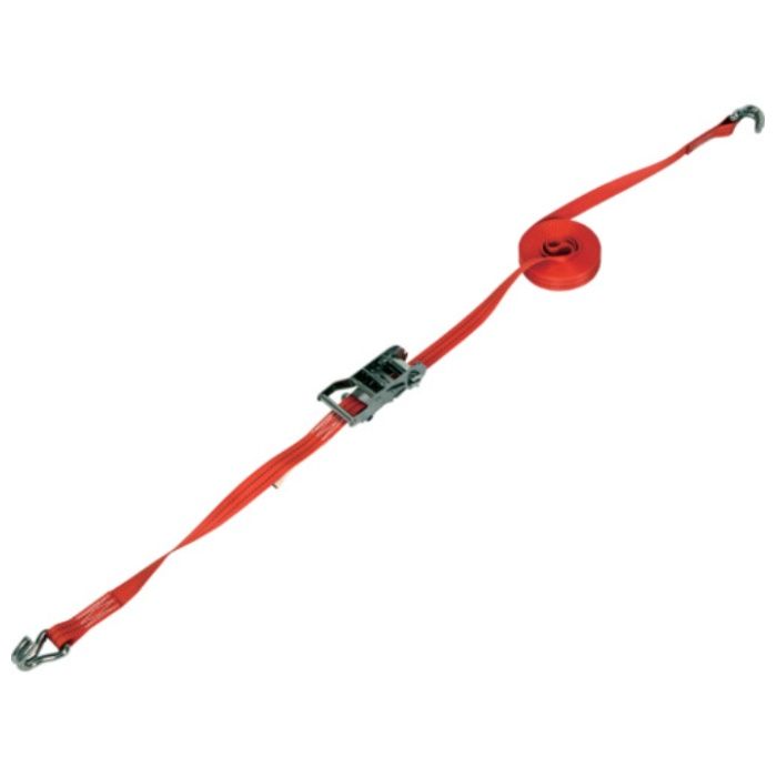 TRUSCO　ベルト荷締機　SUS金具　25mm幅　254kg　Jフック　JIS規格相当品