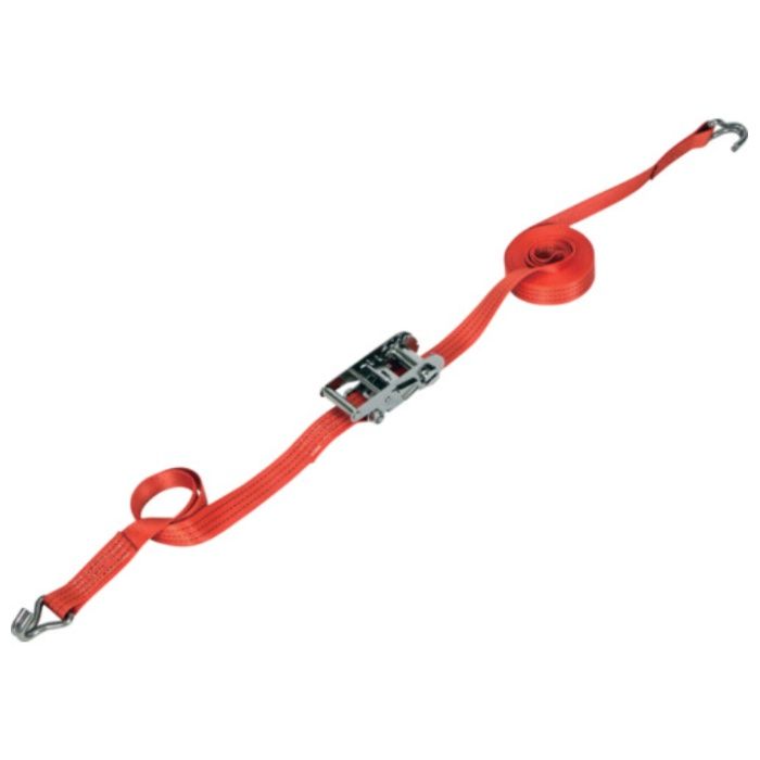TRUSCO　ベルト荷締機　SUS金具　35mm幅　509kg　Jフック　JIS規格相当品
