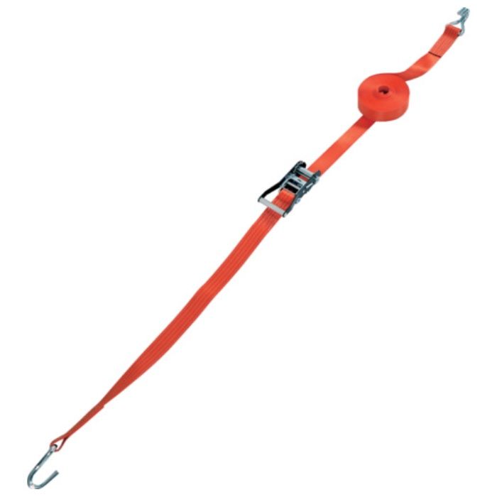 TRUSCO　ベルト荷締機ワイドハンドル　50mm幅　巻取側9.5M　764kg　Jフックタイプ　JIS規格品