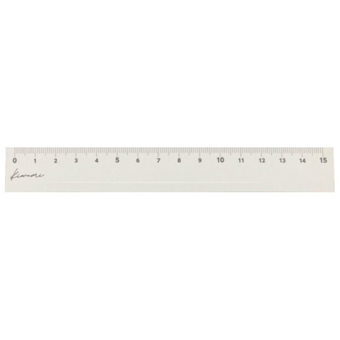 共栄プラスチック　Kiwami　LR左右利き手対応アルミ定規　15cm　ホワイト