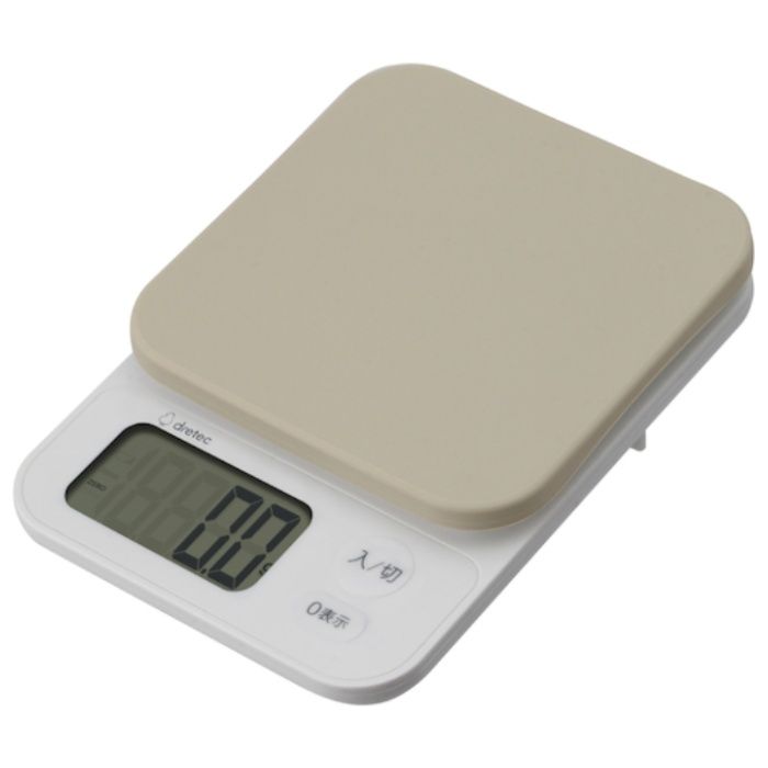 dretec　デジタルスケール「ブランジェ」2kg　ベージュ
