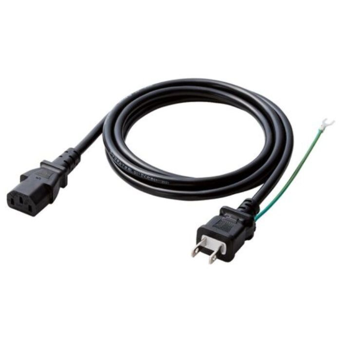ELECOM　3Pー2P電源ケーブル1.8m