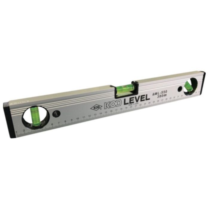 KOD　箱型アルミレベルV溝付　100mm
