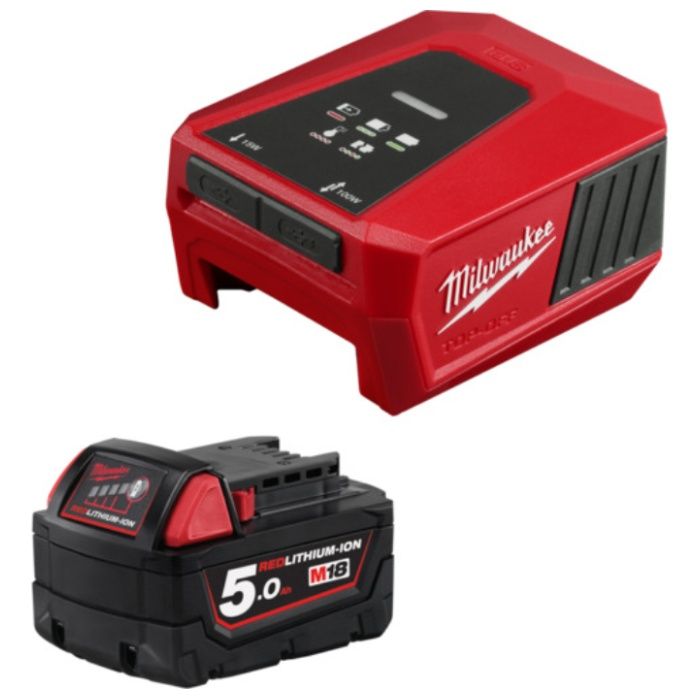 milwaukee　【数量限定】　M18　TOP-OFF　USB-C　充電器　5.0Ah　x　1　キット