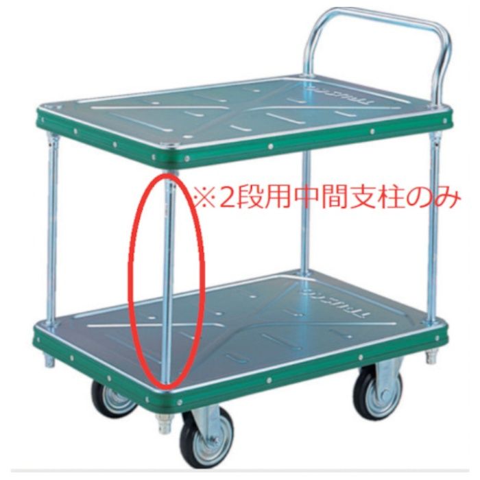 TRUSCO　樹脂製平台車ルートバン2段用中間支柱