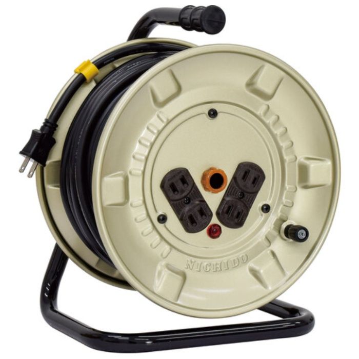 NICHIDO　電工ドラム　100V　アースなし　50m