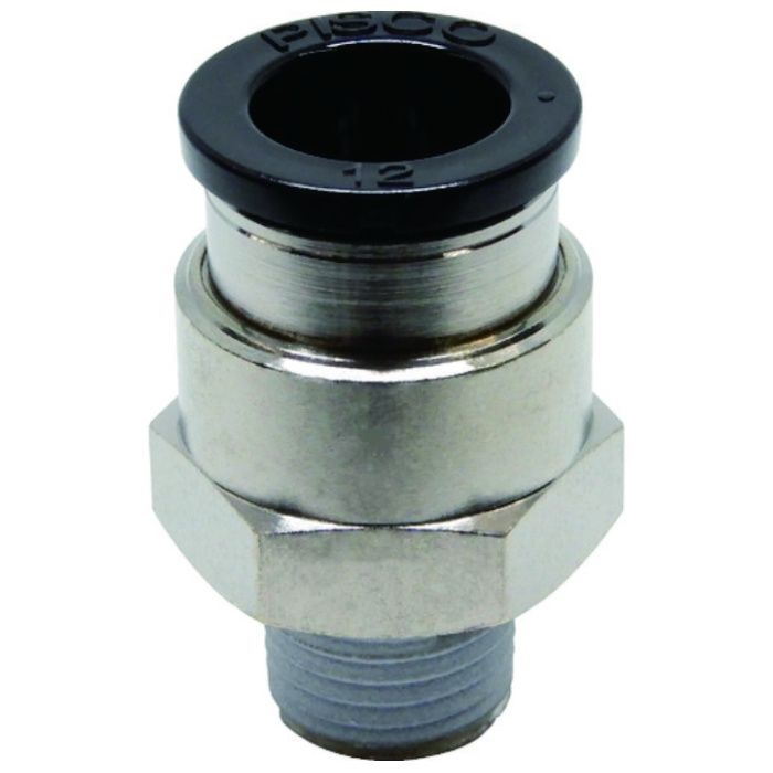 PISCO　ワンタッチ継手　チューブフィッティング　ストレート　適合外径12mm　接続口径R1/4